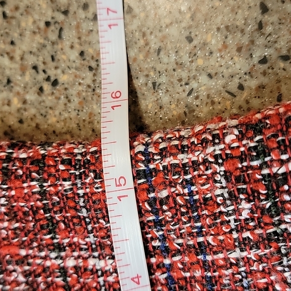 🪡 Adam Lippes Red Tweed Sheath Dress, Sz 8 - Picture 10 of 12